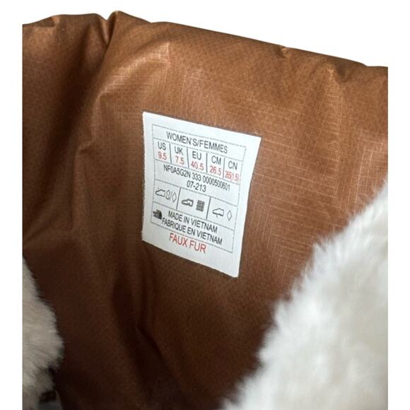 The North Face Shellista IV shorty Lace Snow Winter Boots Brown Womens 9.5 NEW - Picture 6 of 7